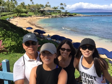 On a hike in Maui with the family