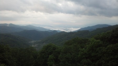 view from the Blue Ridge Parkway