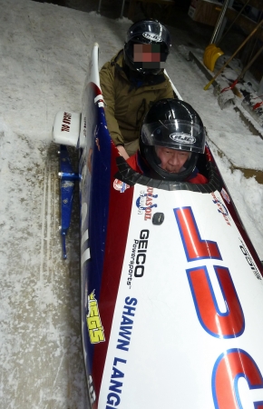 Bobsled piloting school, Whistler, BC 2017