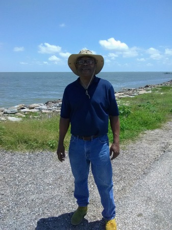 Fishing at Texas City jetty