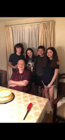 80 birthday with grandkids