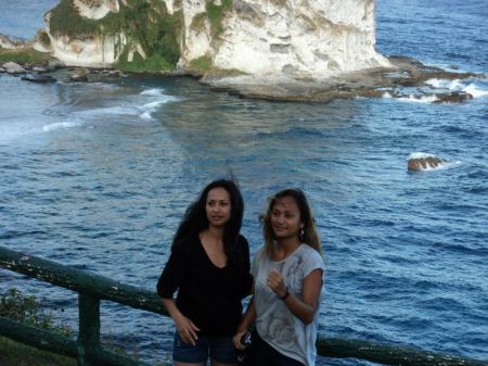 Granddaughter and my oldest daughter in Saipan