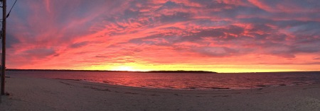 Sunset at Hobart Beach, Eaton's Neck NY