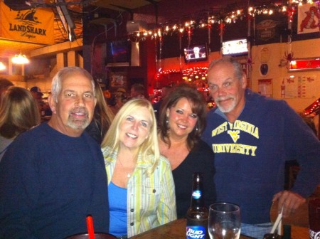 Randy, Pam, me and Brian at the Cafe .....