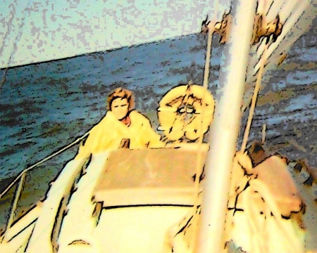 Sailing on Lake Erie.