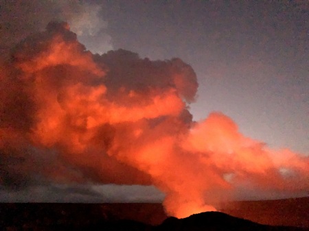 Kilauea caldera—two miles from my house 