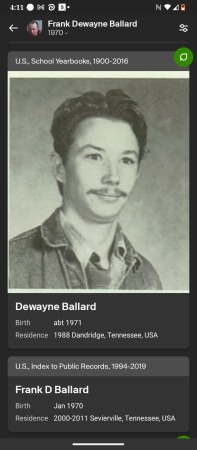 Dwayne Ballard's Classmates profile album