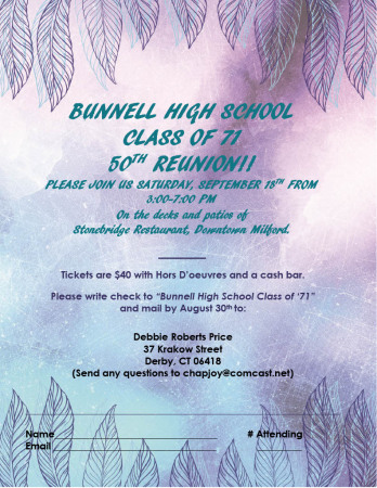 Vincent Joy's album, Bunnell High School 50th Reunion