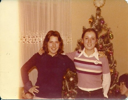 Heather and I, Christmas 1973
