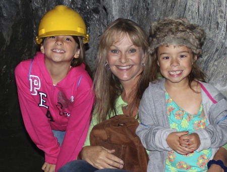 Grandma with her princesses at Gold Bug Mine