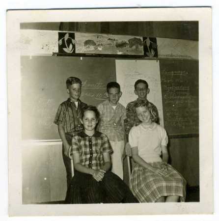 6th Grade class officers June 1957