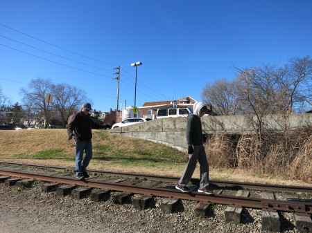 Railroad tracks...