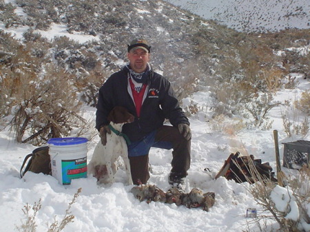 Chasing Chukar when there was snow in Nevada