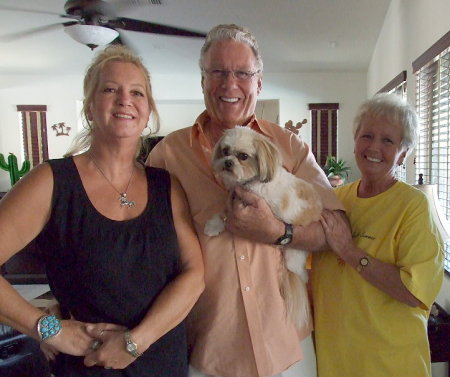 Sister Sue, Geof , me and Gizmo