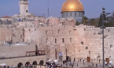 Wailing Wall & Dome with a finger print....