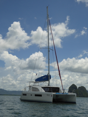 Sailing off South end of Thailand.