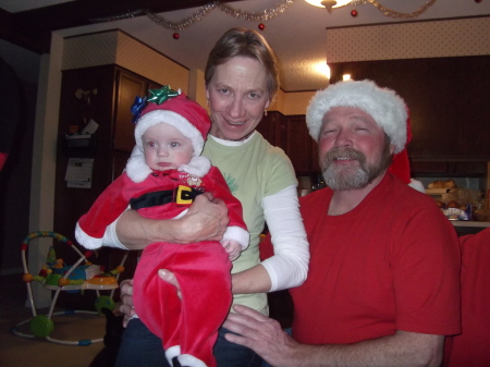 Grandson Levi, and husband Fred x-mas 2011