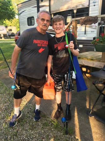 Grandpa Earl and Grandson Quinton 