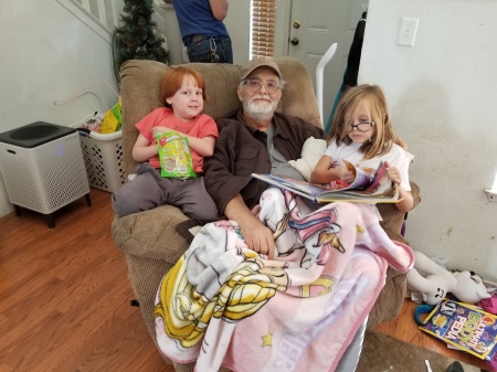 With grandchildren 