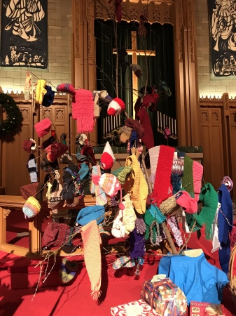 Our Savior’s Hat, Mitten and Scarf tree