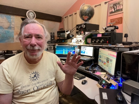 Me at my ham radio station fall 2022