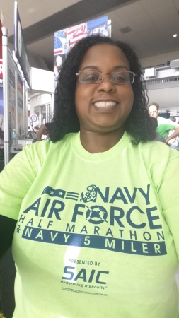 Day of 5k race with Air Force Navy