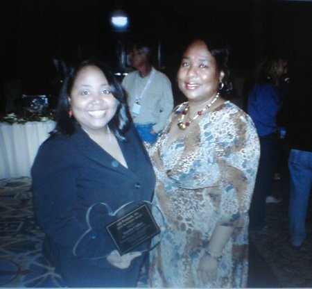 Me and my best friend Tracy in ATL at award .