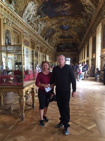 At the Lourve in Paris