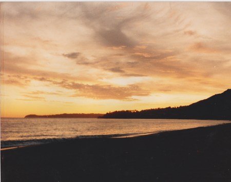 Malibu at sunset