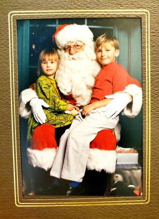 MY KIDS MATT AND CARLY w/ Nordstroms Santa