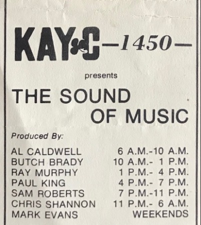 kayc music survey 1975 - I was Paul King