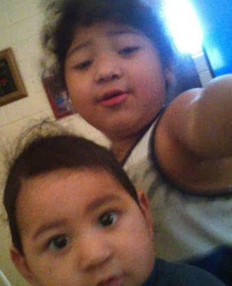 My grandkids Alizae & Andre