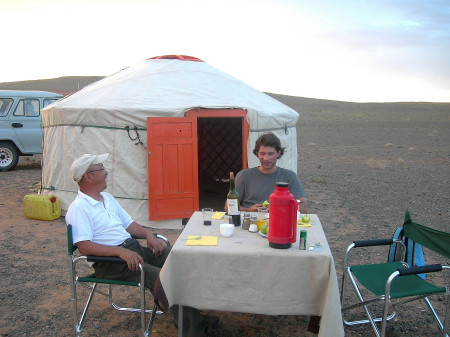 Camping in the Gobi Desert South 2005