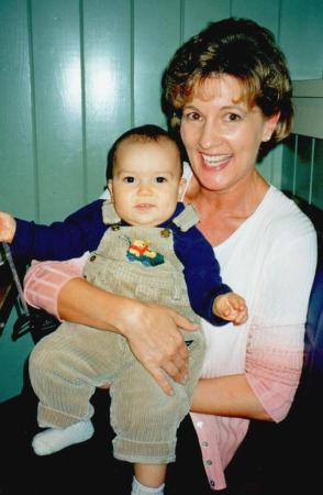 First grandchild, Alex, 1998