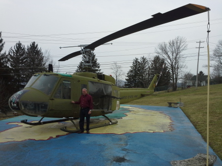 Mark and his Vietnam helicopter 66-16109