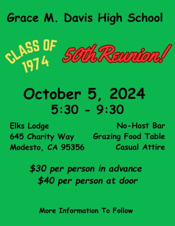 Class of 1974 50 Year Reunion