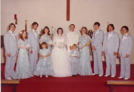 My & Les Hartsock Wedding Party 4/12/1980