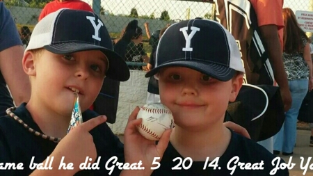 Evan & Elijah playing Baseball this spring & summer. 2014