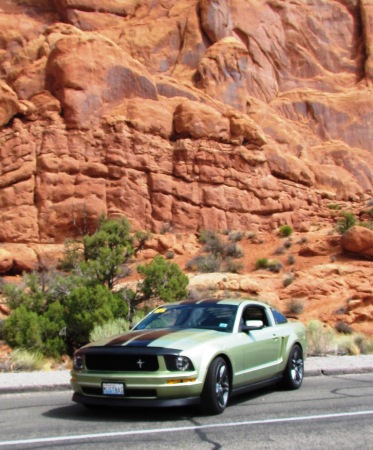 My 2006 Mustang at Red Rock Canyon