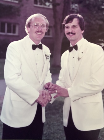 With Best Man, Bill Grotz