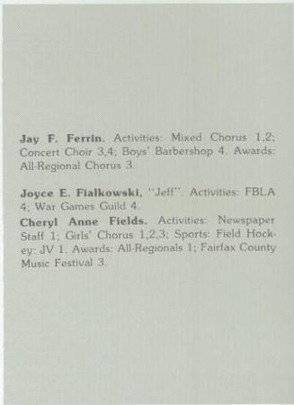 Joyce Racicot's Classmates profile album