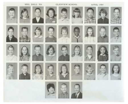 Mrs. Ball - 5th Grade - April 1964