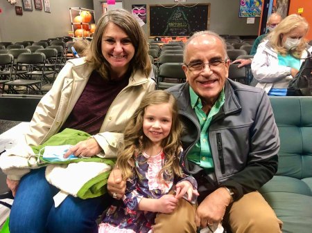 with Oldest Grand-Daughter Emery and wife Liz 