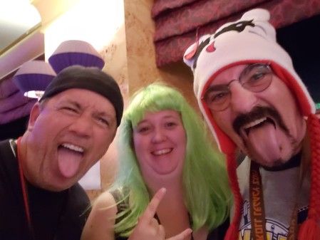 With friends on KISS Kruise VIII