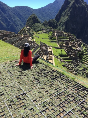 Enjoying the view of  Machu Picchu - May 2019