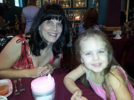 Tea with my granddaughter Audrina