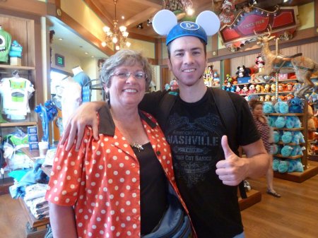 Cathy and Mikey at Disneyland  2015
