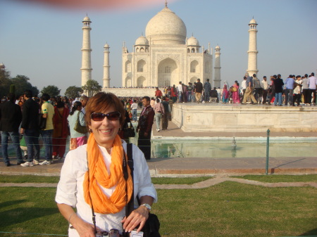 at the Taj Mahal