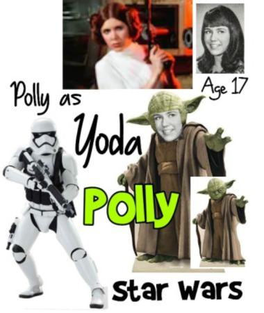 Fun with ART. Polly as Yoda of STAR WARS. 