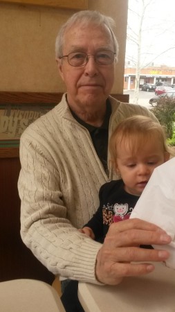 Great Grandpa Bob with Aurora